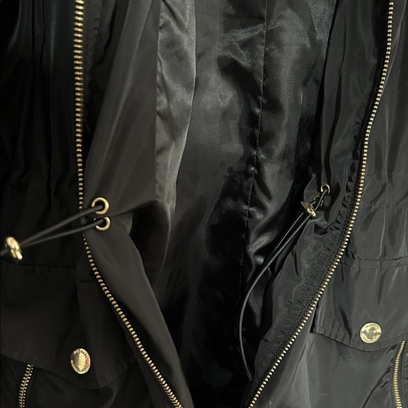 MICHAEL Michael Kors Black Utility Jacket with Gold Accents - Picture 3 of 4